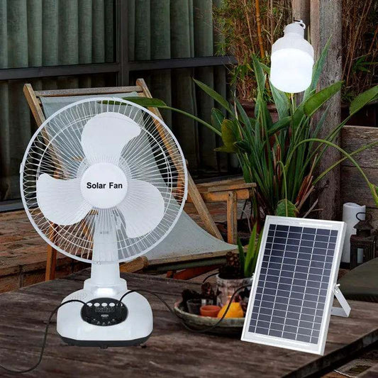 solar fan (High power solar electric fan with mobile phone charging,lighting)