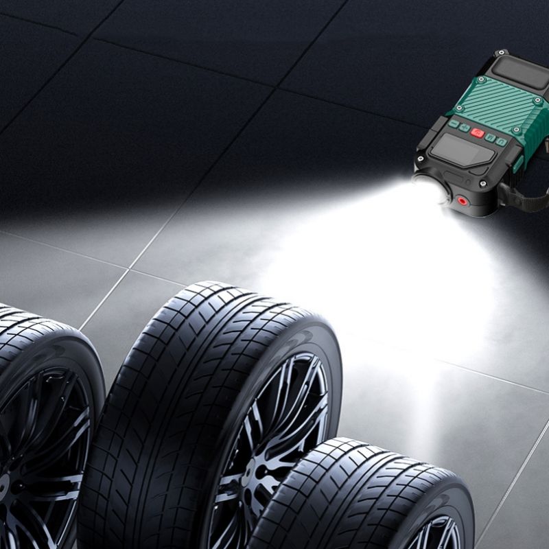 Best-selling portable multi-function best 12V car battery jump starter with air compressor pump tyre inflator power bank station pack kit