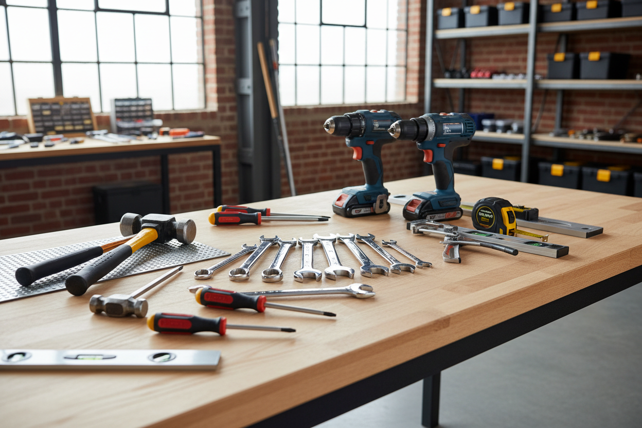 Main image for a hardware and tools shopping website